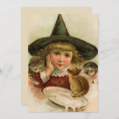 Carte Cuite d'Halloween vintage (Devant / Derrière)