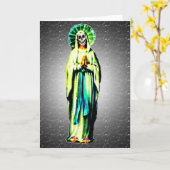 Carte Culte de Père Noël Muerte (Fleur jaune)