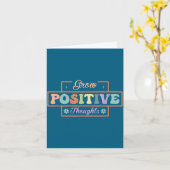 Carte Cultiver des pensées positives (Fleur jaune)