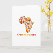 Carte Culture africaine (Fleur jaune)