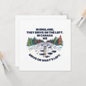 Carte Culture canadienne amusante (Devant/Arrière en situation)