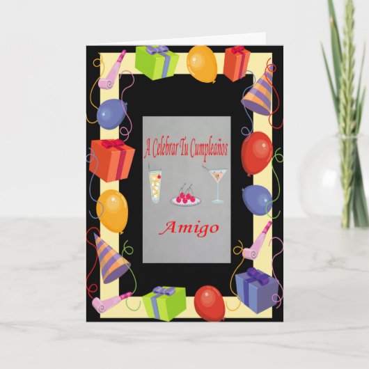 Carte Cumpleaños Amigo (Devant)