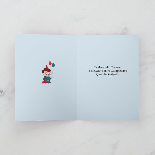 Carte Cumpleaños Amiguito (Intérieur)