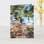 Carte Cumpleaños de Feliz de ¡ ! (Fleur jaune)