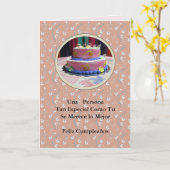 Carte Cumpleaños para una persona mual special (Fleur jaune)