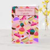 Carte cupcake (Fleur jaune)