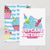Carte cupcake (Devant / Derrière)