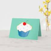 Carte Cupcake (Fleur jaune)