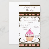 Carte Cupcake (Devant / Derrière)