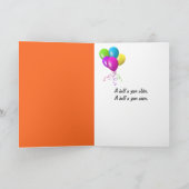 Carte cupcake à demi-anniversaire (Intérieur)