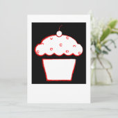 Carte cupcake à la cerise (Debout devant)