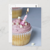 Carte Cupcake Anniversaire (Devant / Derrière)