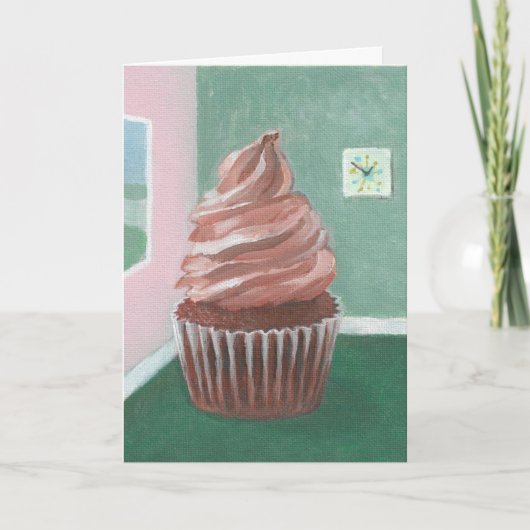 Carte Cupcake au chocolat (Devant)