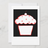 Carte cupcake cerise (Devant)