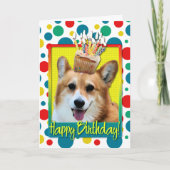 Carte Cupcake d'anniversaire - Corgi - Owen (Devant)