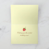 Carte Cupcake d'anniversaire élégant (Intérieur)