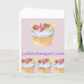 CARTE CUPCAKE D'ANNIVERSAIRE PRÉOCCUPANT (Dos)