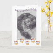 CARTE CUPCAKE D'ANNIVERSAIRE PRÉOCCUPANT (Fleur jaune)