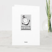 Carte cupcake de football sacré (Dos)
