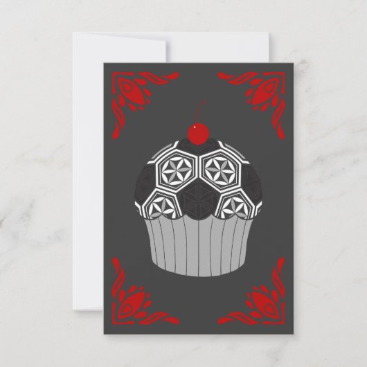 Carte cupcake de football sacré (Devant)