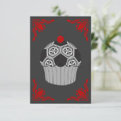 Carte cupcake de football sacré (Debout devant)
