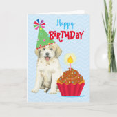 Carte Cupcake Great Pyrenees (Devant)