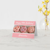 Carte Cupcake Happy 60th Birthday Card (Fleur jaune)
