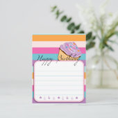 CARTE CUPCAKE HAPPY BANTHDAY PLAT CARD (Debout devant)