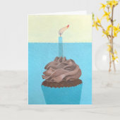 Carte Cupcake in Water #2 (Fleur jaune)