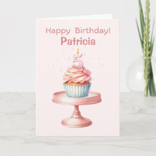 Carte Cupcake personnalisée 5e anniversaire