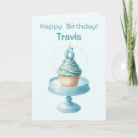 Carte Cupcake personnalisée 6e anniversaire