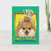Carte Cupcake Pomeranian (Devant)