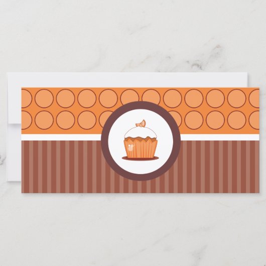 Carte Cupcake Shop ou Boulangerie Certificats cadeaux (Devant)