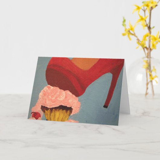 Carte Cupcake Smash (Fleur jaune)