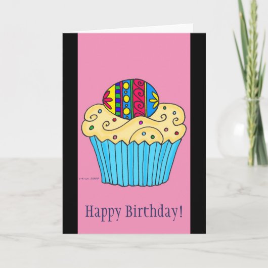 Carte Cupcake ukrainien par Vera Trembach (Devant)