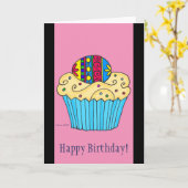 Carte Cupcake ukrainien par Vera Trembach (Fleur jaune)