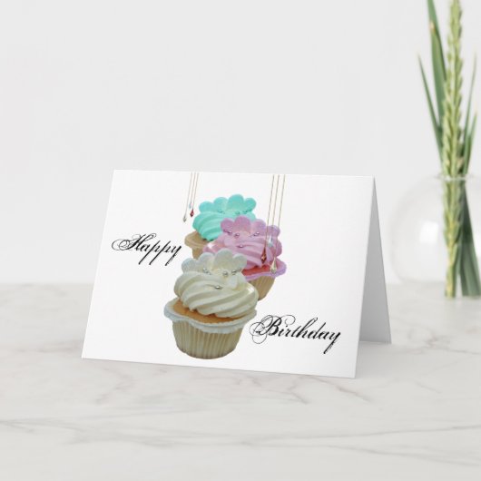 Carte Cupcakes avec Bling ! (Devant)
