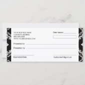 Carte Cupcakes Boulangerie Boutique Style Certificats ca (Dos)