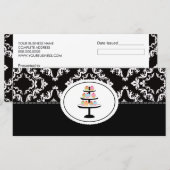 Carte Cupcakes Boulangerie Boutique Style Certificats ca (Devant / Derrière)