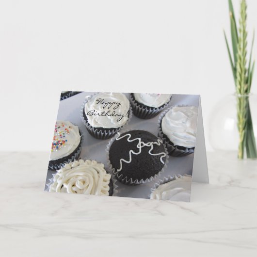 Carte Cupcakes d'anniversaire (Devant)