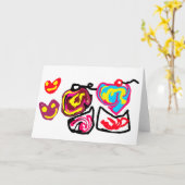 Carte cupcakes de la Saint-Valentin (Fleur jaune)