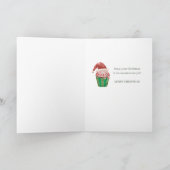 Carte Cupcakes Père Noël de Noël pour petite-fille (Intérieur)