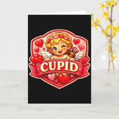 Carte Cupid Blonde Saint-Valentin (Fleur jaune)