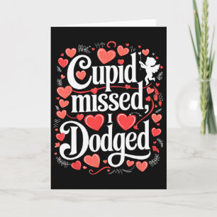 Carte Cupid Manqué J'ai Esquivé Anti Saint-Valentin