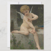 Carte Cupidé avec papillon (par Bouguereau) (Devant)