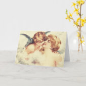 Carte Cupidon et baiser de psyché (Fleur jaune)