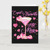 Carte Cupids Hot Mess Coquette Saint-Valentin Martini Sa (Fleur jaune)