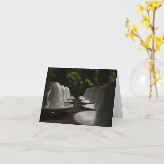 Carte Cups Ready to Serve (Fleur jaune)