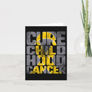 Carte Cure Children Cancer Gold Ribbon Support Awards