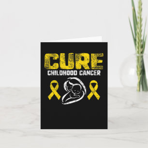 Carte Cure Enfance Cancer Gold Ribbon Support Maman prix